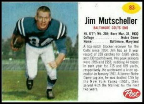 83 Jim Mutscheller